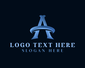 Lettermark - Luxury Professional Orbit Letter A logo design