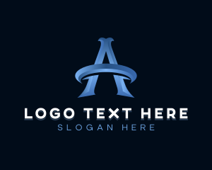 Advertising - Luxury Professional Orbit Letter A logo design