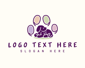 Grooming - Puppy Paw Pet logo design