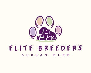 Puppy Paw Pet  logo design