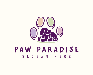 Puppy Paw Pet  logo design