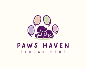 Puppy Paw Pet  logo design