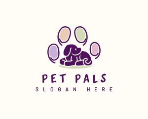 Puppy Paw Pet  logo design