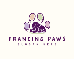 Puppy Paw Pet  logo design