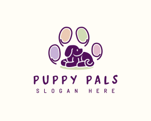 Puppy Paw Pet  logo design