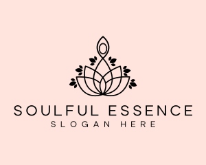 Spirituality - Wellness Yoga Lotus logo design