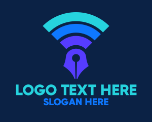 Internet - Online Fountain Pen logo design