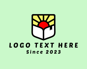 Bookshop - Sunshine Bookmark Publisher logo design