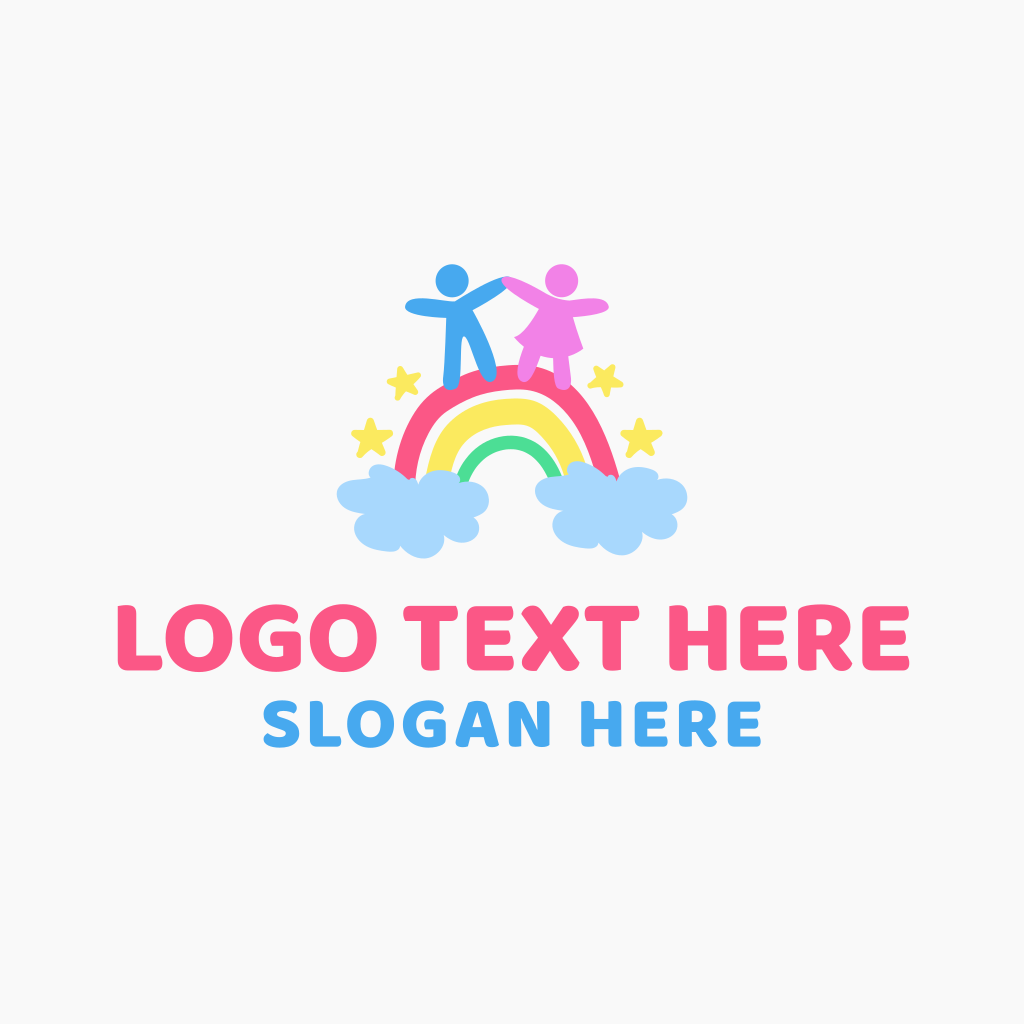 Rainbow Children School Logo | BrandCrowd Logo Maker | BrandCrowd ...