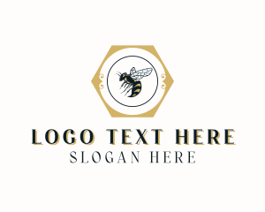 Eco Friendly - Natural Bee Wasp logo design