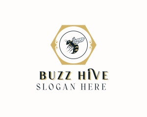 Wasp - Natural Bee Wasp logo design