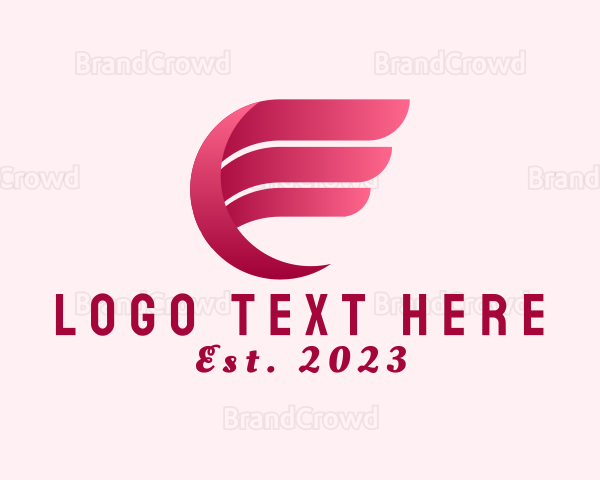 Modern Organization Wings Logo