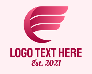 Organization - Pink Organization Wing logo design