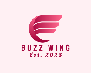 Modern Organization Wings logo design