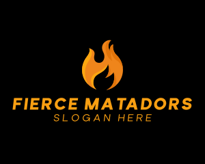 Hot Fire Flame logo design