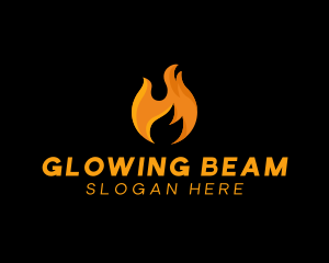 Hot Fire Flame logo design