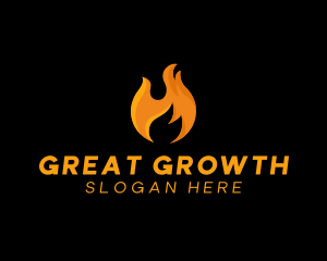 Hot Fire Flame logo design