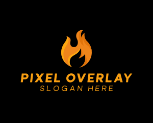 Hot Fire Flame logo design