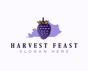 Kentucky Blackberry Fruit logo design