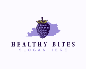 Kentucky Blackberry Fruit logo design