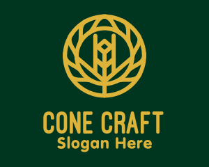 Gold Wheat Agriculture logo design