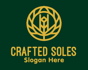 Gold Wheat Agriculture logo design