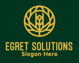 Gold Wheat Agriculture logo design