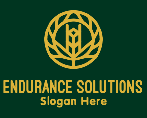 Gold Wheat Agriculture logo design