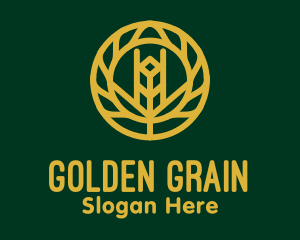 Wheat - Gold Wheat Agriculture logo design