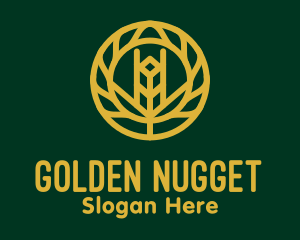 Gold Wheat Agriculture logo design