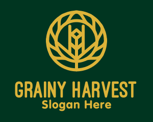 Gold Wheat Agriculture logo design