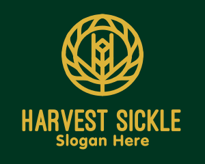 Gold Wheat Agriculture logo design