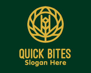 Gold Wheat Agriculture logo design