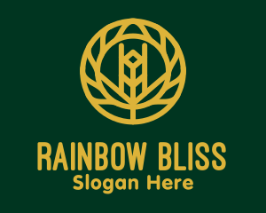 Gold Wheat Agriculture logo design