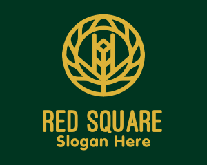 Gold Wheat Agriculture logo design