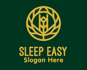 Gold Wheat Agriculture logo design