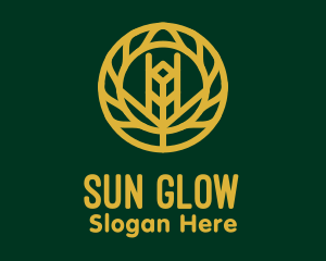 Gold Wheat Agriculture logo design