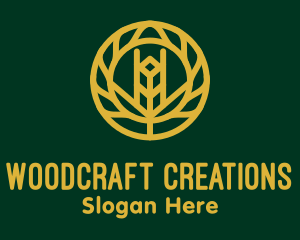 Gold Wheat Agriculture logo design