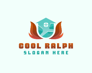 Thermal Heating Cooling  logo design