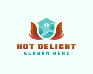 Thermal Heating Cooling  logo design