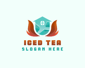 Thermal Heating Cooling  logo design