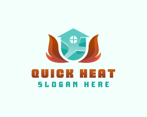 Thermal Heating Cooling  logo design