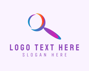Browser - Search Magnifying Glass logo design