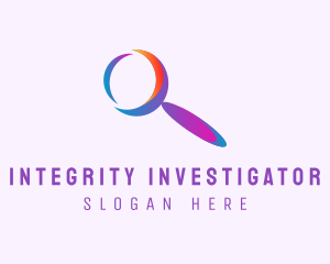 Investigator - Search Magnifying Glass logo design