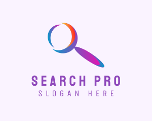 Search Magnifying Glass logo design