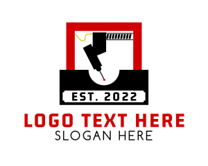 Worker - Industrial CNC Machinery logo design