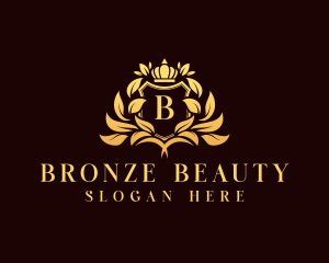 Elegant Crown Shield logo design