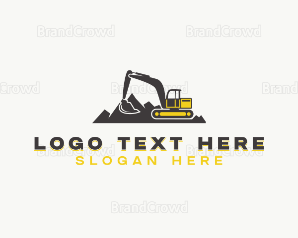 Builder Contractor Excavation Logo