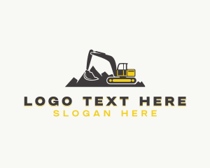 Excavator - Builder Contractor Excavation logo design
