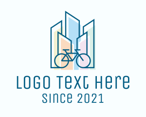 Bikepacking - City Bike Tour logo design